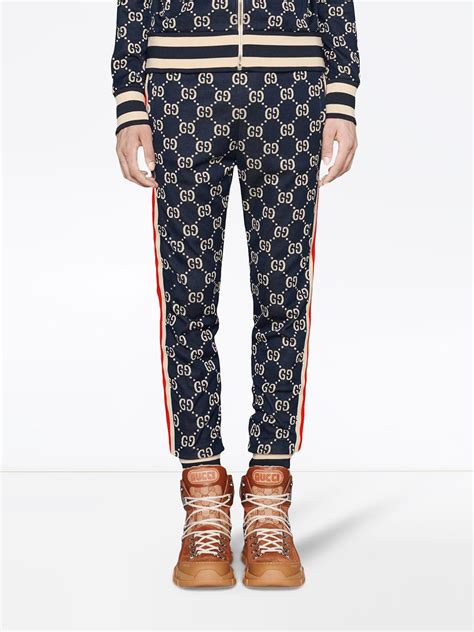 gucci gg jacquard jogging pants|Gucci leggings for men walmart.